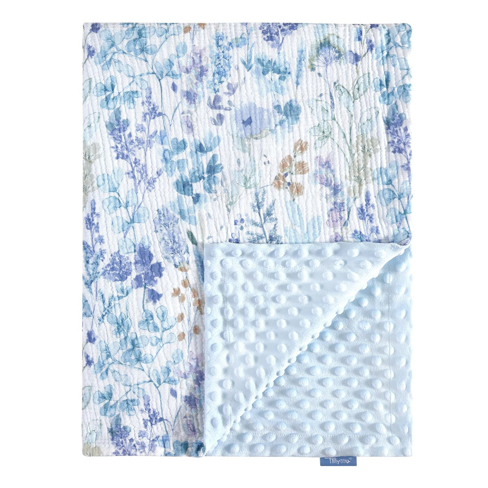 TILLYOU baby blanket dual-layer design for breathable warmth in spring and fall