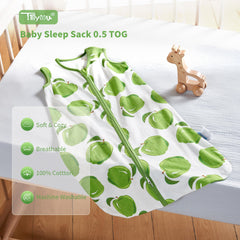 TILLYOU sleep sack wide-leg design supports movement.