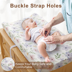 TILLYOU jersey texture close-up shows soft, durable fabric for daily use at diaper time.