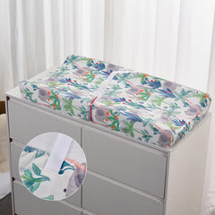 TILLYOU elastic bottom and buckle detail for secure changing pad fit.