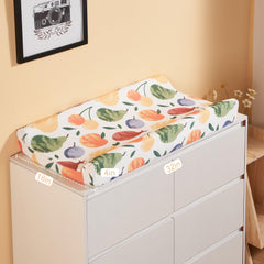 TILLYOU fruit shadow changing pad cover enables easy care and wrinkle resistance