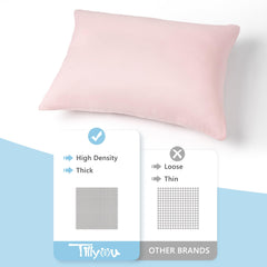 TILLYOU microfiber fabric texture closeup reveals smooth, durable weave for daily use.