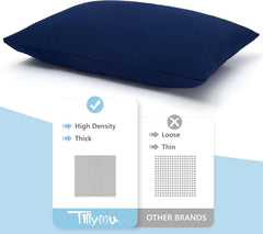 TILLYOU toddler pillowcase stitched edges close-up demonstrating durability.