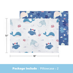 TILLYOU Beach Time Manta Ray pillowcase offers silky comfort for travel naps