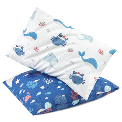 TILLYOU Beach Time Turtle pillowcase offers silky comfort for travel naps
