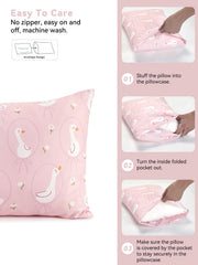TILLYOU pillowcase with envelope closure prevents snagging