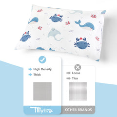 TILLYOU Envelope closure pillowcase with smooth, zipper-free design