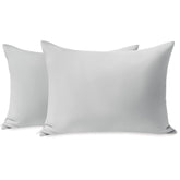 TILLYOU toddler pillowcase gray with zipper for secure sleep