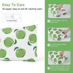 TILLYOU pillowcase with envelope closure design, gentle on skin.