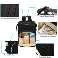 Timberer diaper bag bottle holders demonstrate insulated pockets to keep bottles at set temperatures