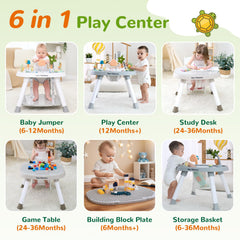 Time Followers 6-in-1 baby activity center standing play area promotes independent exploration