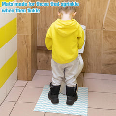 Tinideya hygienic disposable urinal mat simplifies post-use cleanup.