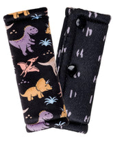 TinlyFinly Dinosaur car seat belt cover cushions babies for comfortable rides.