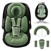 TinlyFinly infant seat insert with dots pattern for secure head support during rides