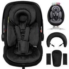 TinlyFinly infant seat insert with headpiece removable for newborn comfort on the go