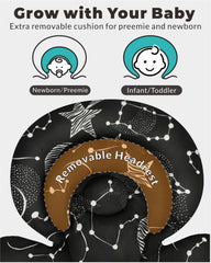 TinlyFinly infant seat insert reversible fabric for winter warmth.