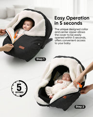 TinlyFinly sherpa interior provides a soft, warm touch for cold rides.
