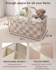 Travel-ready Tiny Marvels diaper caddy for on-the-go diaper changes