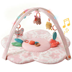 Tiny Marvels play arch with light-up features supports early visual tracking during play.