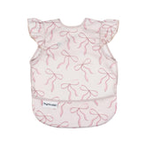Tiny Twinkle bows bib for girls protects clothes during meals