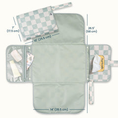 Tiny Twinkle built-in wipes pocket for quick one-handed changes