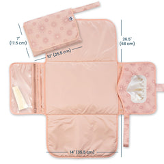 Tiny Twinkle changing pad with wipes pocket for fast one handed changes