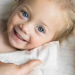 Tiny Twinkle dry wipes eight-by-seven inch size shown for versatile baby care