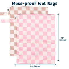 Tiny Twinkle Mess Proof Wet Bag used for swimsuits after a beach trip