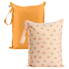 Tiny Twinkle Mess-Proof Wet Bags two-pack ready for organized travel and mess containment.