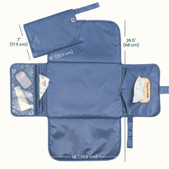 Tiny Twinkle changing pad folded compact for easy stowaway in bags.