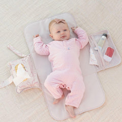 Tiny Twinkle pad featuring stroller clip keeps it handy during outings