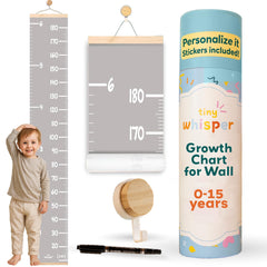 Tiny Whisper kids height chart with stickers for playful growth tracking in nursery