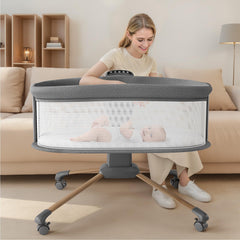TinyGlow electric bassinet with rocking speeds to soothe baby and aid bedtime routines