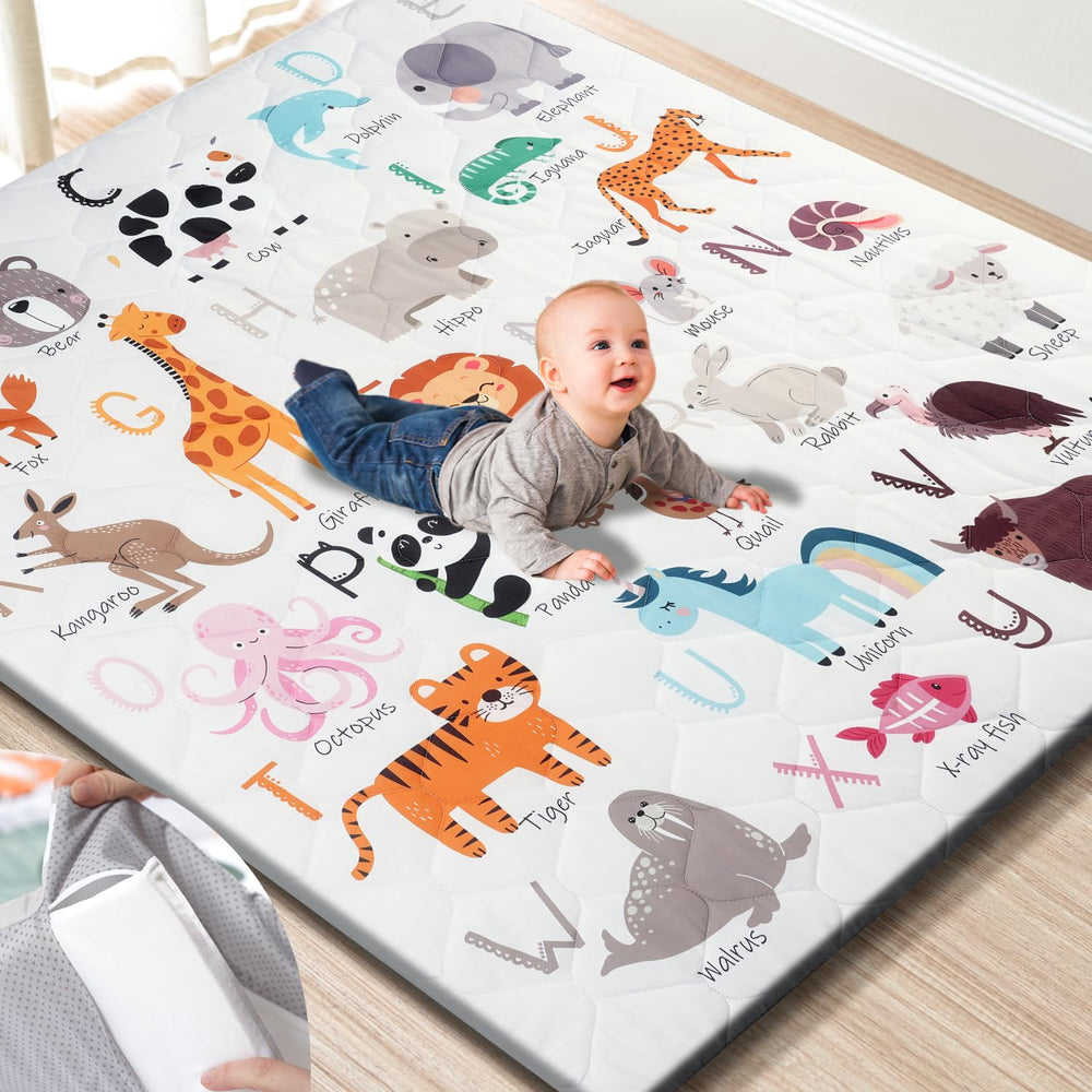 TINYHARBO Premium Play Mat full-size layout for spacious crawling space