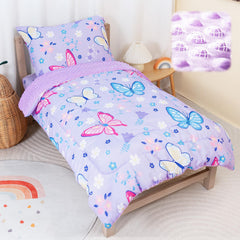 TinyPalsa butterfly garden pattern bedding set adds bedtime imagination and room charm