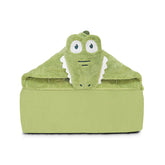 Tinyzo toddler hooded towel with animal face for cozy post-bath comfort.