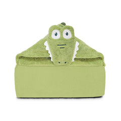 Tinyzo toddler hooded towel with animal face for cozy post-bath comfort.