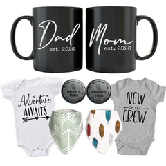 Tipit Drinkware pregnancy gift set mug duo, ideal for pregnancy announcements and morning coffee.