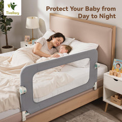 Tivellary bed rail swing-down entry for easy nighttime access.