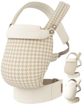 Tivellary reversible baby carrier in khaki solid for comfortable all-day wear.