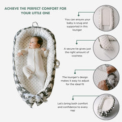 TKC Baby Lounger double-sided pattern offers variety for different spaces.