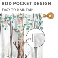 TKUYO kids room blackout curtains block 50-70% sunlight for better naps.