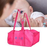 TMISHION Baby Weighing Bag on a scale for easy at-home weight tracking.