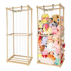 TNAMASUN 63 inch storage shelf showcasing plush toy capacity and organized display