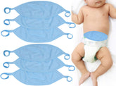 ToBeInStyle blue belly binder front view showing gentle newborn tummy coverage
