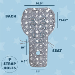 Todays Kids high chair cushion back elastic for secure fit on harness chairs