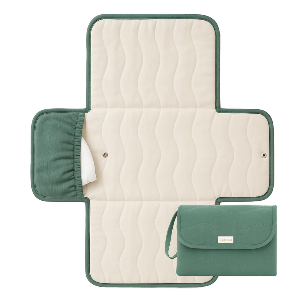 Toddlekind Mini Maven folded-compact for easy storage in a diaper bag.