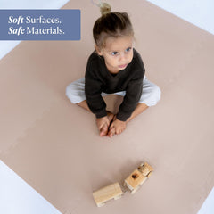 Toddlekind soft plush foam close-up shows thickness and gentle texture.