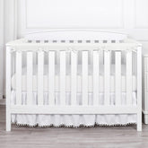 Toddlers Rail Liner Protector on a full-size guard rail with breathable mesh for airflow.