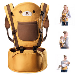 TOFFCAEA 6-in-1 hip-seat front carry shows ergonomic newborn support for daily tasks